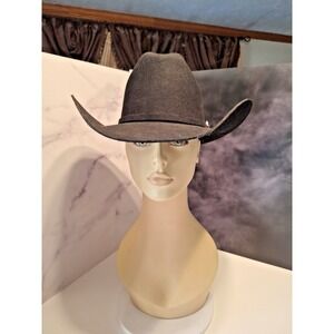 Stetson 4X Buffalo Cowboy Black Hat Men's Size 7